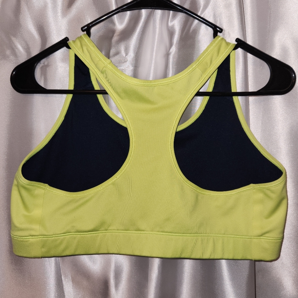 🔥Nike Dri-Fit Neon Yellow Sports Bra | Size L - Picture 3 of 3